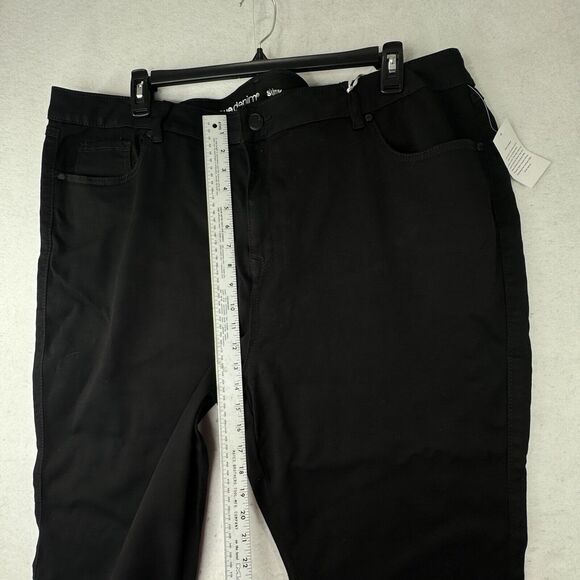NEW Avenue 26T Butter Denim Black Jeans Womens Plus Size 26 Tall Stretchy Skinny - Picture 8 of 14